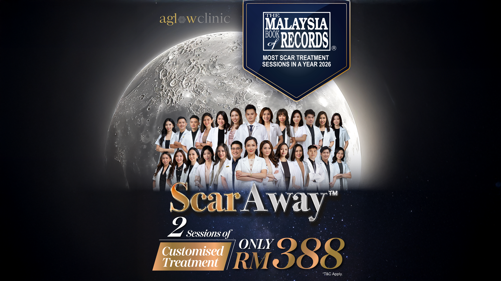 Aglow ScarAway Program — RM 388 trial, doctor-led, MBOR-recognised